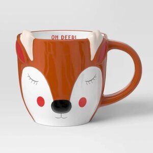 "Oh Deer!" Reindeer Ceramic Mug
